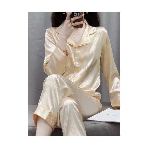 Women's Pajamas Wholesale – Cream Silky Set
