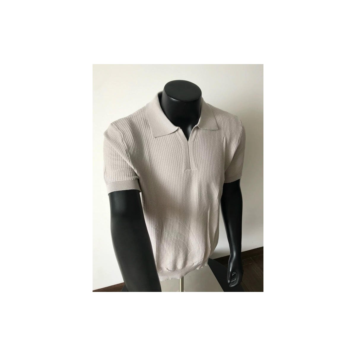 Men's Polo Wholesale – Black Knit - Image 2