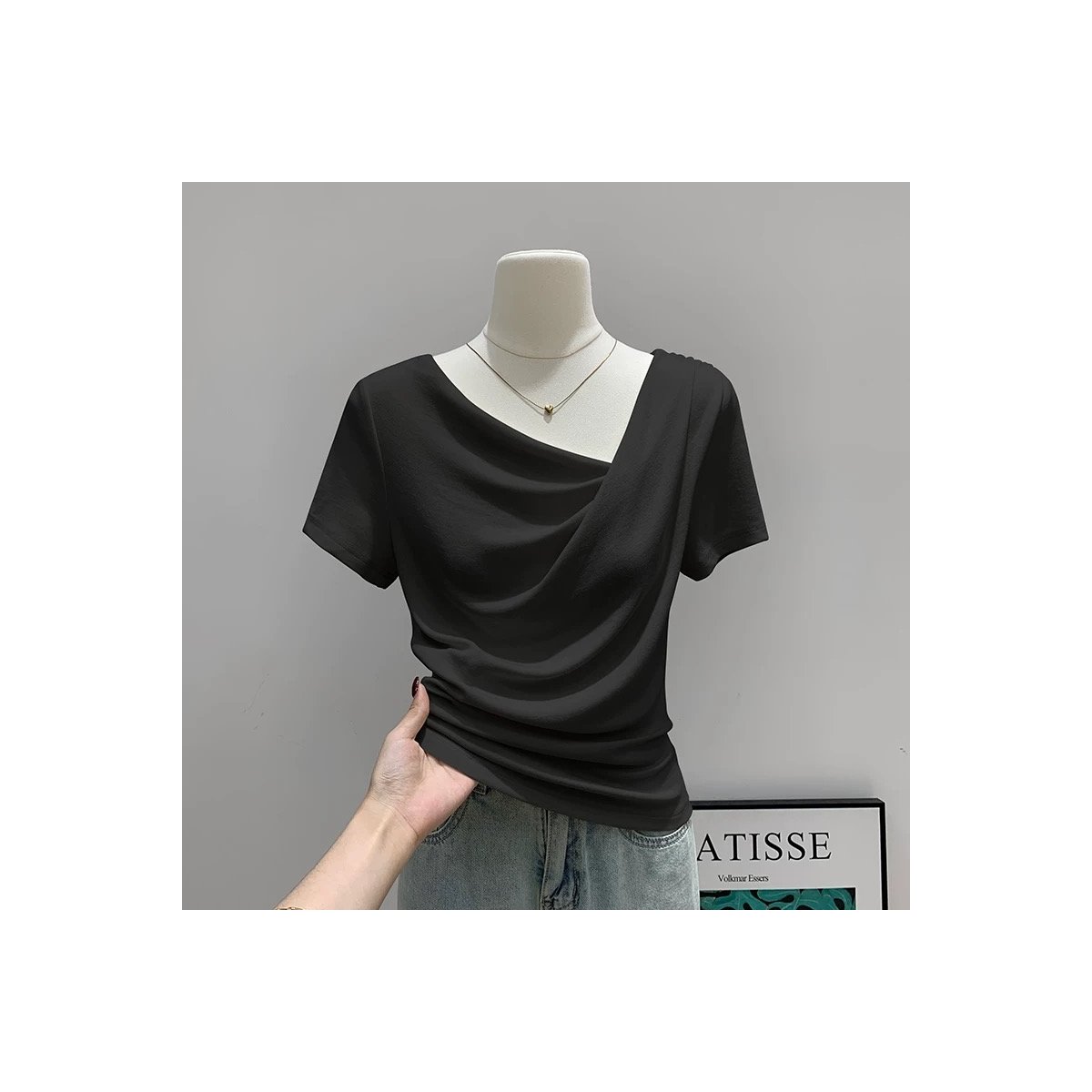 Women's T-Shirt Wholesale – White Short Sleeve - Image 3