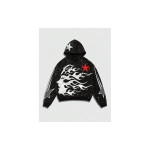 Men's Hoodie Wholesale – Black Print